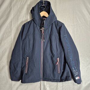 Women's Tommy Hilfiger Full Zip Hooded Jacket Size Large Navy New without Tags